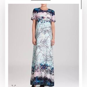 Ladies new BCBG max Azria Alena maxi dress beautiful nature like print medium